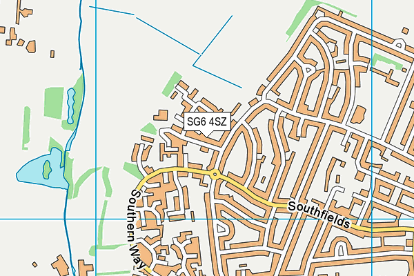 SG6 4SZ map - OS VectorMap District (Ordnance Survey)