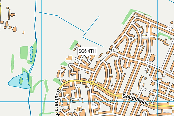 SG6 4TH map - OS VectorMap District (Ordnance Survey)