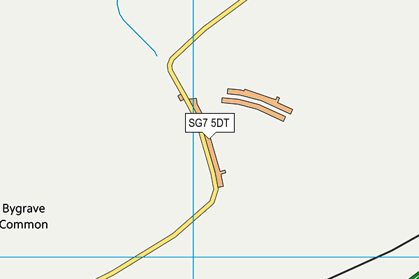 SG7 5DT map - OS VectorMap District (Ordnance Survey)
