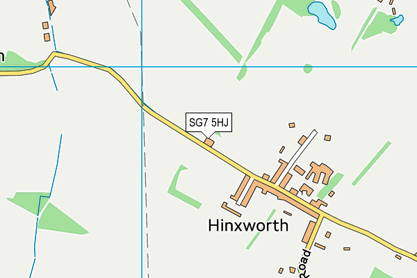 SG7 5HJ map - OS VectorMap District (Ordnance Survey)