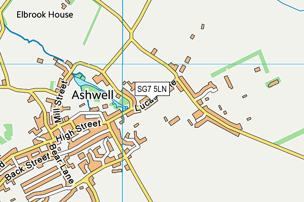 Ashwell Recreation Ground map (SG7 5LN) - OS VectorMap District (Ordnance Survey)