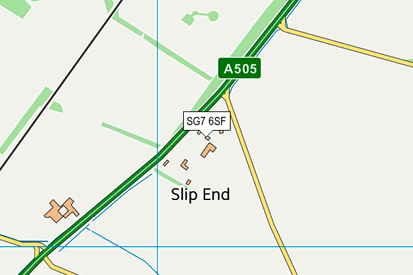 SG7 6SF map - OS VectorMap District (Ordnance Survey)