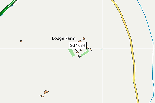 SG7 6SH map - OS VectorMap District (Ordnance Survey)