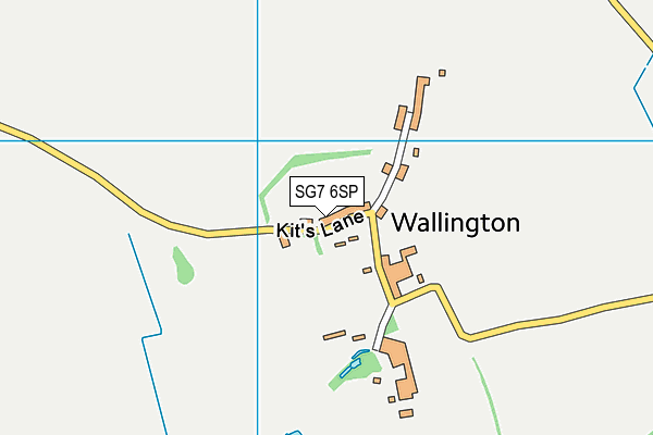SG7 6SP map - OS VectorMap District (Ordnance Survey)