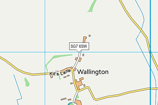 SG7 6SW map - OS VectorMap District (Ordnance Survey)