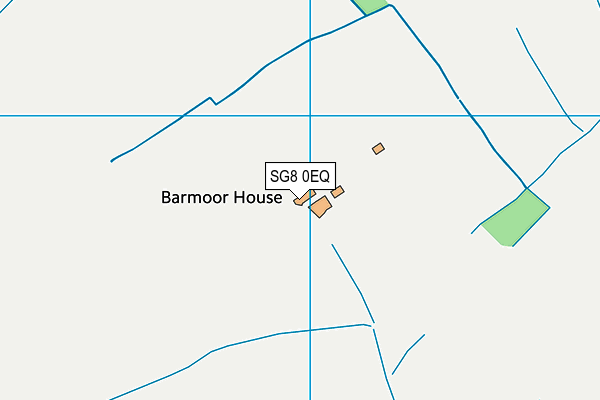 SG8 0EQ map - OS VectorMap District (Ordnance Survey)