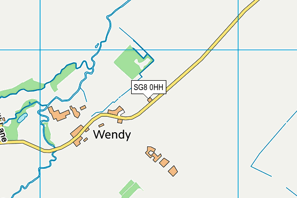 SG8 0HH map - OS VectorMap District (Ordnance Survey)