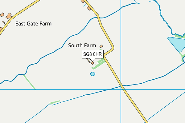 SG8 0HR map - OS VectorMap District (Ordnance Survey)