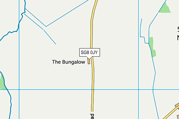 SG8 0JY map - OS VectorMap District (Ordnance Survey)