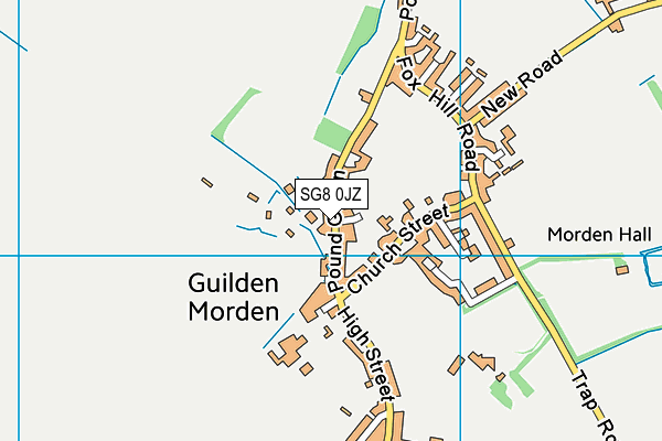 Guilden Morden CofE Primary Academy map (SG8 0JZ) - OS VectorMap District (Ordnance Survey)
