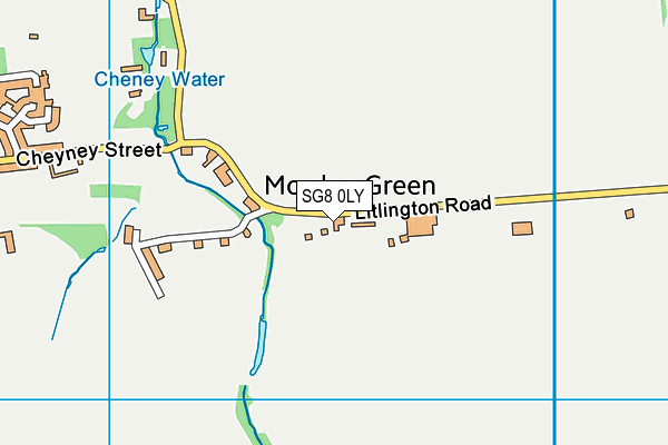 SG8 0LY map - OS VectorMap District (Ordnance Survey)