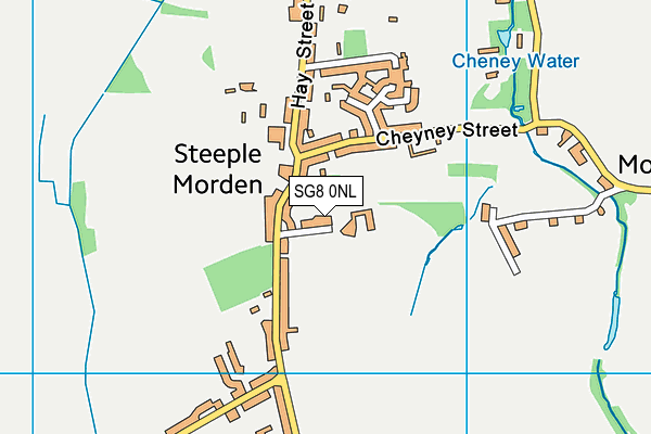 SG8 0NL map - OS VectorMap District (Ordnance Survey)