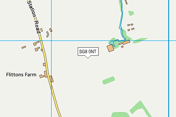 SG8 0NT map - OS VectorMap District (Ordnance Survey)