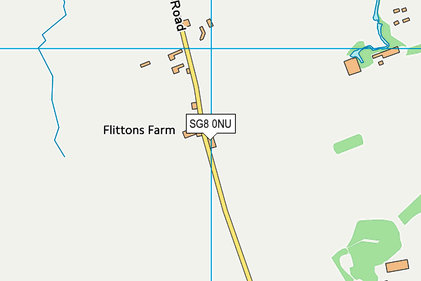 SG8 0NU map - OS VectorMap District (Ordnance Survey)