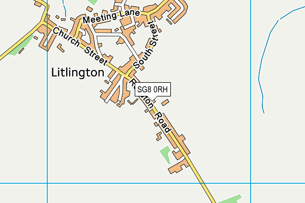 SG8 0RH map - OS VectorMap District (Ordnance Survey)