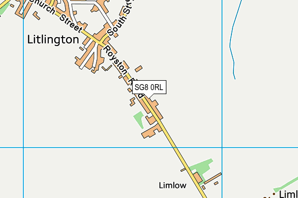 SG8 0RL map - OS VectorMap District (Ordnance Survey)