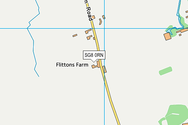 SG8 0RN map - OS VectorMap District (Ordnance Survey)