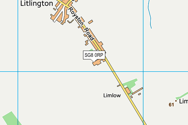 SG8 0RP map - OS VectorMap District (Ordnance Survey)