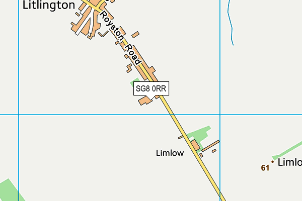 SG8 0RR map - OS VectorMap District (Ordnance Survey)