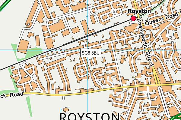 SG8 5BU map - OS VectorMap District (Ordnance Survey)