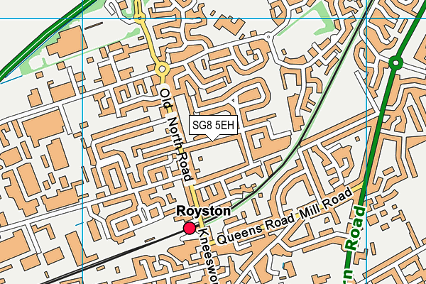 SG8 5EH map - OS VectorMap District (Ordnance Survey)