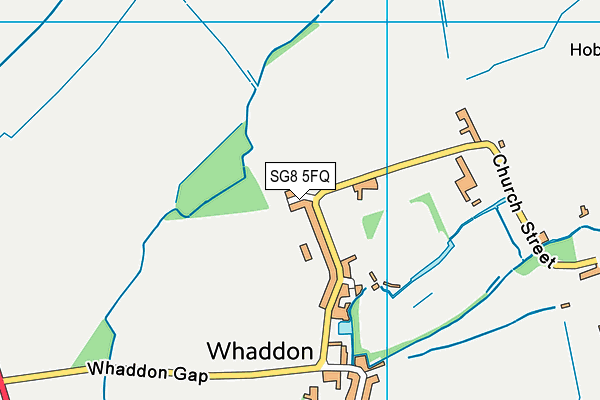SG8 5FQ map - OS VectorMap District (Ordnance Survey)