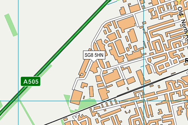 SG8 5HN map - OS VectorMap District (Ordnance Survey)