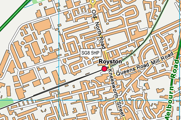 SG8 5HP map - OS VectorMap District (Ordnance Survey)