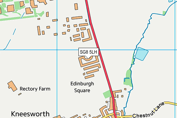 SG8 5LH map - OS VectorMap District (Ordnance Survey)
