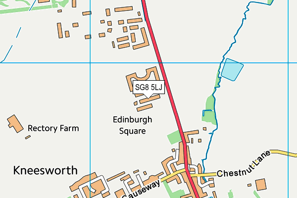 SG8 5LJ map - OS VectorMap District (Ordnance Survey)