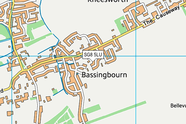 SG8 5LU map - OS VectorMap District (Ordnance Survey)