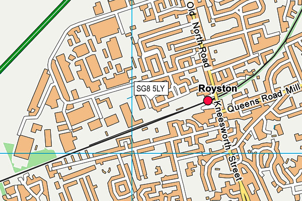 SG8 5LY map - OS VectorMap District (Ordnance Survey)