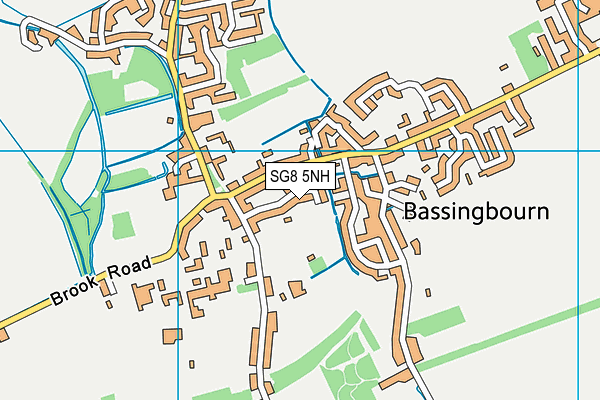 SG8 5NH map - OS VectorMap District (Ordnance Survey)