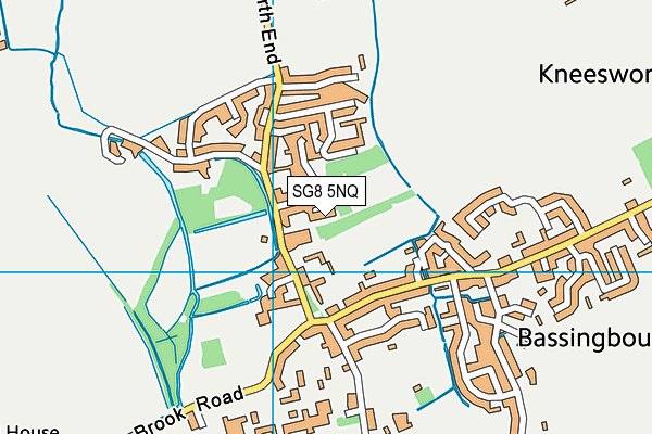 SG8 5NQ map - OS VectorMap District (Ordnance Survey)