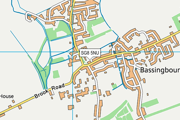 SG8 5NU map - OS VectorMap District (Ordnance Survey)