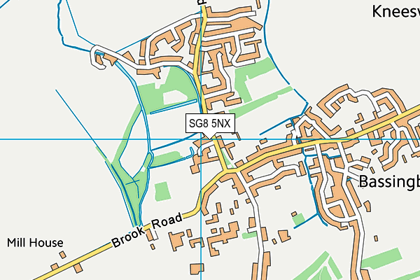 SG8 5NX map - OS VectorMap District (Ordnance Survey)