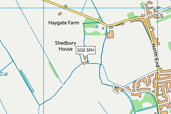 SG8 5PH map - OS VectorMap District (Ordnance Survey)