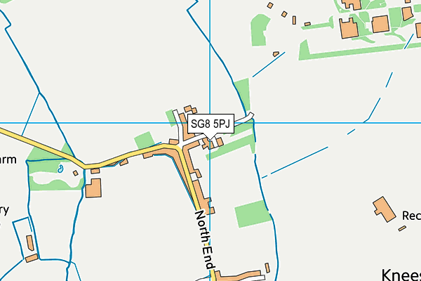 SG8 5PJ map - OS VectorMap District (Ordnance Survey)