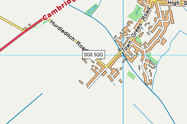The Petersfield Ce Primary School map (SG8 5QG) - OS VectorMap District (Ordnance Survey)