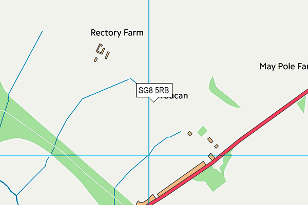 SG8 5RB map - OS VectorMap District (Ordnance Survey)