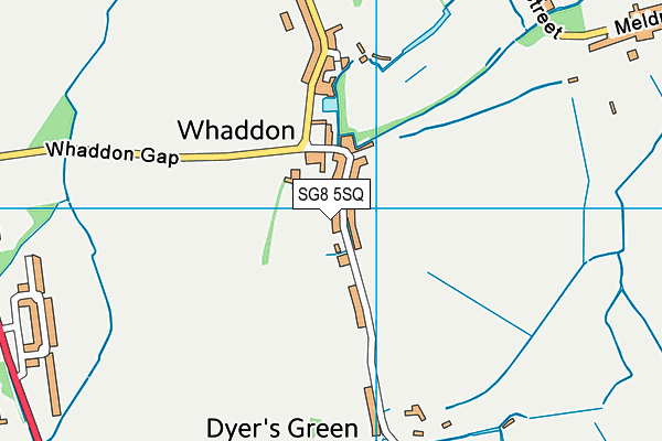 SG8 5SQ map - OS VectorMap District (Ordnance Survey)