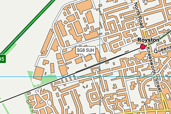 SG8 5UH map - OS VectorMap District (Ordnance Survey)