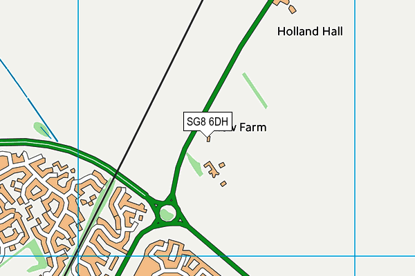 SG8 6DH map - OS VectorMap District (Ordnance Survey)