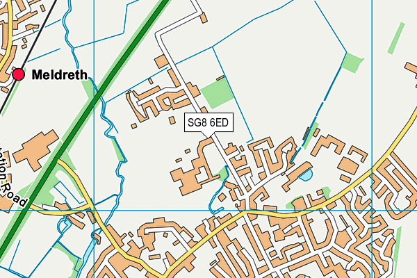 Melbourn Recreation Ground map (SG8 6ED) - OS VectorMap District (Ordnance Survey)