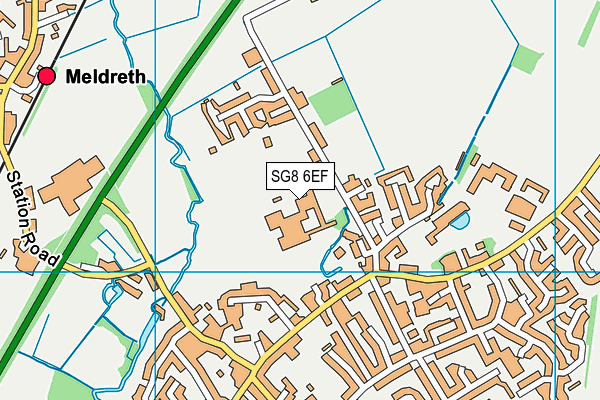 Melbourn Village College map (SG8 6EF) - OS VectorMap District (Ordnance Survey)