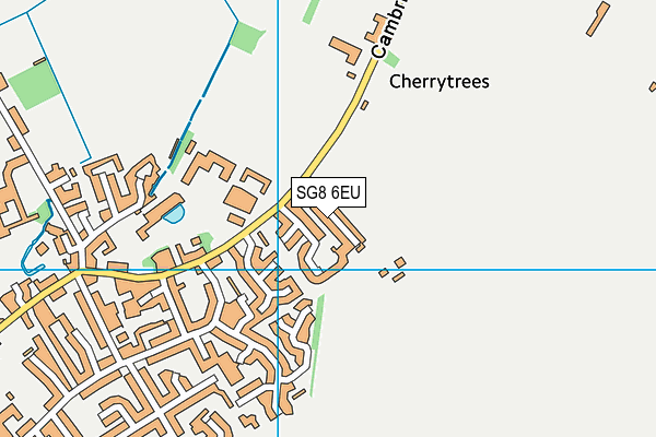 SG8 6EU map - OS VectorMap District (Ordnance Survey)
