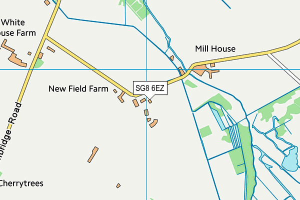 SG8 6EZ map - OS VectorMap District (Ordnance Survey)