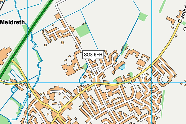 SG8 6FH map - OS VectorMap District (Ordnance Survey)