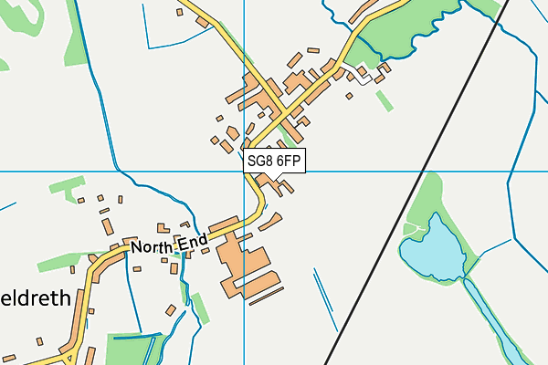 SG8 6FP map - OS VectorMap District (Ordnance Survey)