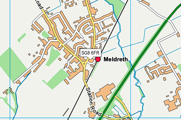 SG8 6FR map - OS VectorMap District (Ordnance Survey)